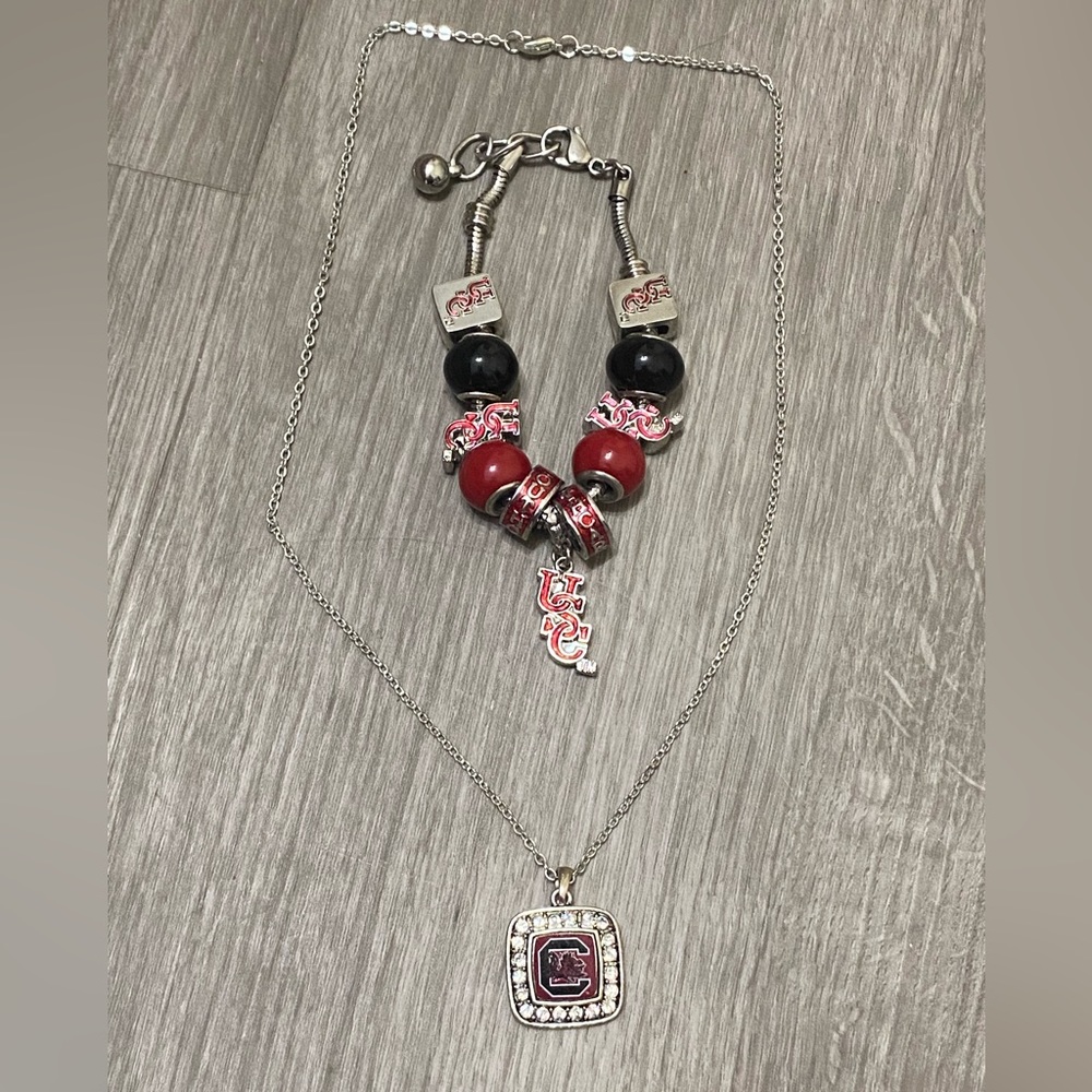 USC Trojans Slider Charm Bracelet & Necklace